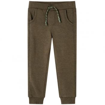 Camiseta e Calça de Academia Infantil Caqui