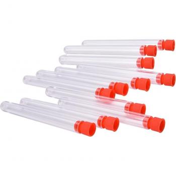 Tubes d’essai en PVC transparent, 12 × 100 mm – lot de 10