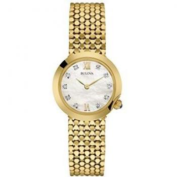 Elegant Gold Diamond Watch for Women – Bulova 97S114