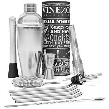 Gin Tonic Master Kit – Stainless Steel Shaker & Accessories