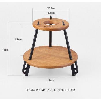 Porte-café en bois pour extérieur avec filtre anti-goutte