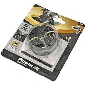 Black+Decker X81000-XJ Conjunto de 7 Brocas de Campana Acero Al Carbono Madera Ø25/32–Ø62 mm Profundidad 18 mm