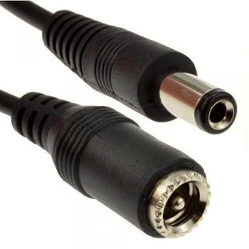 5mm x 2.1mm DC Power Plug to Socket CCTV Extension Lead Cable 20m
