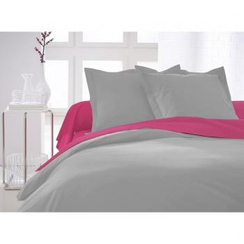 Housse de couette coton gris 220 x 240 cm