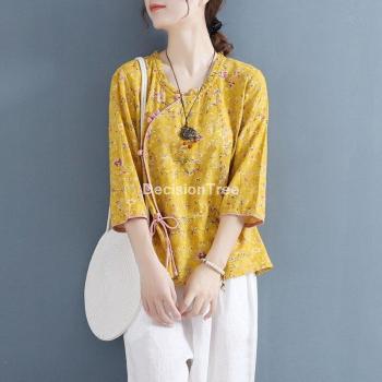 Vintage Qipao Hemd für Damen