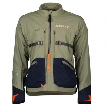 Blouson textile de moto Scott Superlight Vert Bleu 2XL