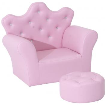 HOMCOM Kindersofa für Mädchen 58 x 40,5 x 49 cm