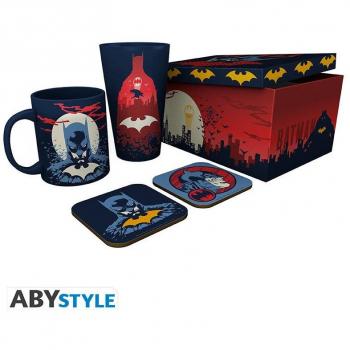 ABYstyle DC Comics Glow Becher-Set mit Untersetzern