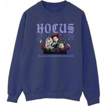 Disney Women's Hocus Pocus Hallows Eve Sweatshirt S Navy Blue