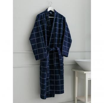 Albornoz Hábil Hombre Franela Gris Oscuro Pijama XL