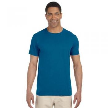 T-shirt Bleu Saphir Chinée Gildan Homme S Manches Courtes UTBC484