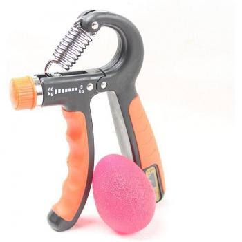 Health Electronic Counting Gripper with Elastic Ball Hand Adjustable Finger Grip Heavy Exercise Strength for Muscle Recovery