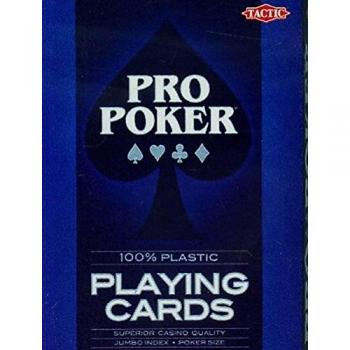 Tactic ProPoker Cartes de jeu entièrement plastifiées