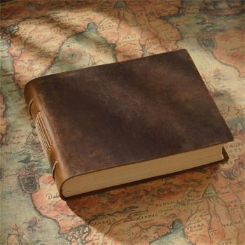 Handcrafted Leather Cover Notebook for Students