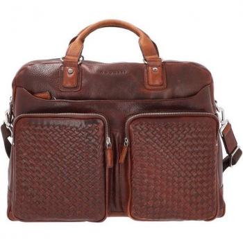 Bugatti Reisetasche Woven – Leder 48 cm – Braun
