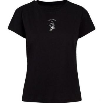 F4NT4STIC Boo Crew Halloween Shirt – Damen, Größe S, Schwarz, 100 % Baumwolle, Oversized, Rundhals, Kurzarm (ohne Bündchen)