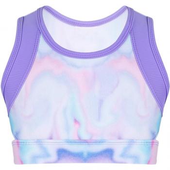Camisetas cortas de baile para niñas