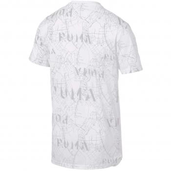 T-shirt Puma Ignite Graphic S/S Homme, Blanc/AOP, FR : M