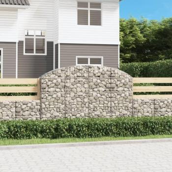 Klenutý gabion 200 x 30 x 120/140 cm pozinkované železo