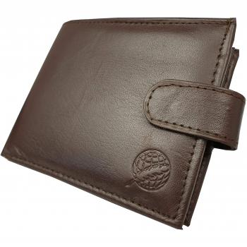 Roamlite RFID/NFC Blocking Mens Designer Wallet (Dark Brown)