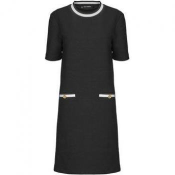 Karl Lagerfeld Basic T-Shirt Kleid Größe XL Schwarz