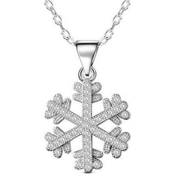Collier Pur Argent 925 – Flacon de Neige à Micro Pave AAA SHEGRACE