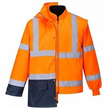 Parka Portwest Executive 5-en-1 Bicolore Bleu/Orange XXXL