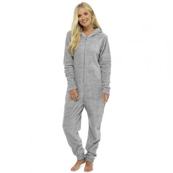 Foxybury Warm Hooded Fleece Pajama Set for Women