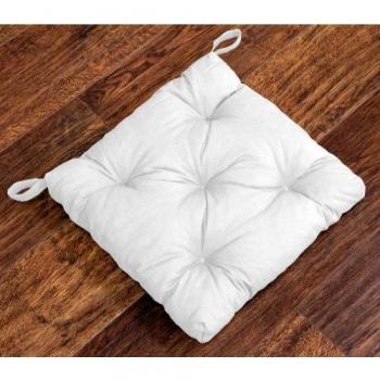 Sonnenpark Stuhlkissen Gesa Weiß – 40 cm × 40 cm