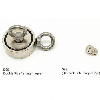 Aimants de pot magnétique double face 660 LBS/300kg avec 2 pièces D16 néodyme