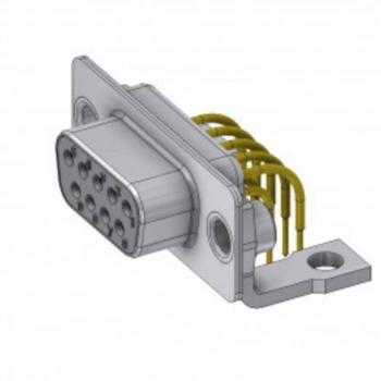 Presa SUB‑D 90° Deltron 9 pin saldabile