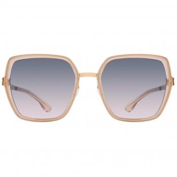 Berlin Zoe S. Ic! D0091H 59 Rose Doré Ice Tea Femmes Marrons Lunettes de Soleil