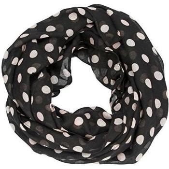 Depesche 6396 Black Patterned Loop Scarf