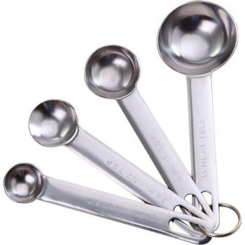 Precision Stainless Steel Measuring Spoon Kit – 4 Units (1.25