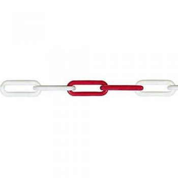 Corde en Plastique 6mm Rouge et Blanc 50m