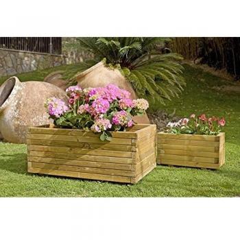 Jardinera de Pino Rectangular 30x60x30 cm