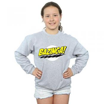 Grijze Bazinga Sweatshirt Sheldon voor meisjes 7-8 jaar