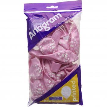 Cute Pink Lady Latex Balloons
