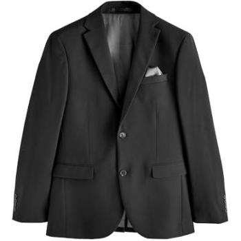 Next Herrenanzugjacke Schwarz Regular Fit