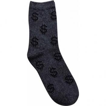 Breathable Dollar Symbol Printed Men's Socks