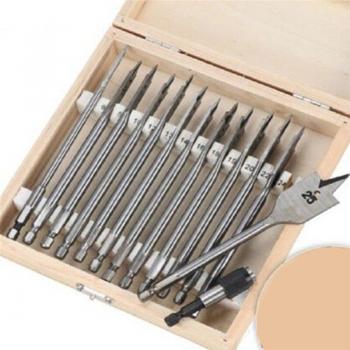 15cm Long Flat Drill Bit Set