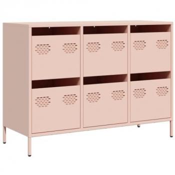 Pink Sideboard 101.5x39x73.5 cm Cold-rolled Steel Vidaxl