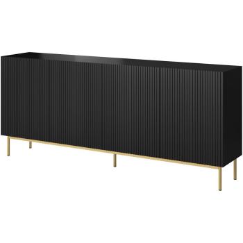 Comò Nero Opaco “Furni‑Gold”