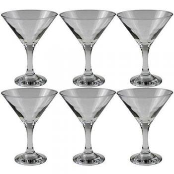 PASABAHCE Série Bistro; Lot de 6 (190 ML Martini)