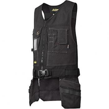 Snickers Werkstattschutzweste XXL – Canvas+ (Schwarz)