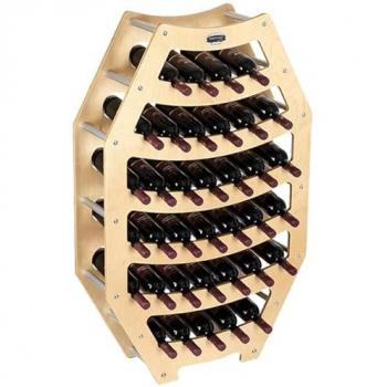 Mobile Portabottiglie in Legno Ottagonale B36