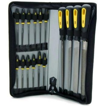 Rolson 24779 Professional 16‑File Set with Storage Bag