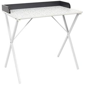 Bureau en Mélamine avec Pieds en Acier Inoxydable Toilinux