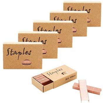 Papelería Financiera: Gráparas Rose Gold 950/Pack 6