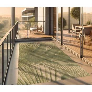 Viniliko Verde Eco 200x300 – Alfombra de Textura Natural para Interiores